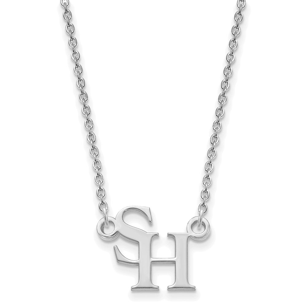 LogoArt Sterling Silver Sam Houston State University Small Pendant Necklace