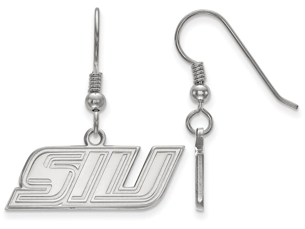 LogoArt Sterling Silver Southern Illinois University Xs Dangle Earrings Wire