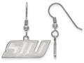 LogoArt Sterling Silver Southern Illinois University Xs Dangle Earrings Wire