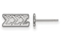 LogoArt Sterling Silver Sigma Sigma Sigma Extra Small Post Earrings