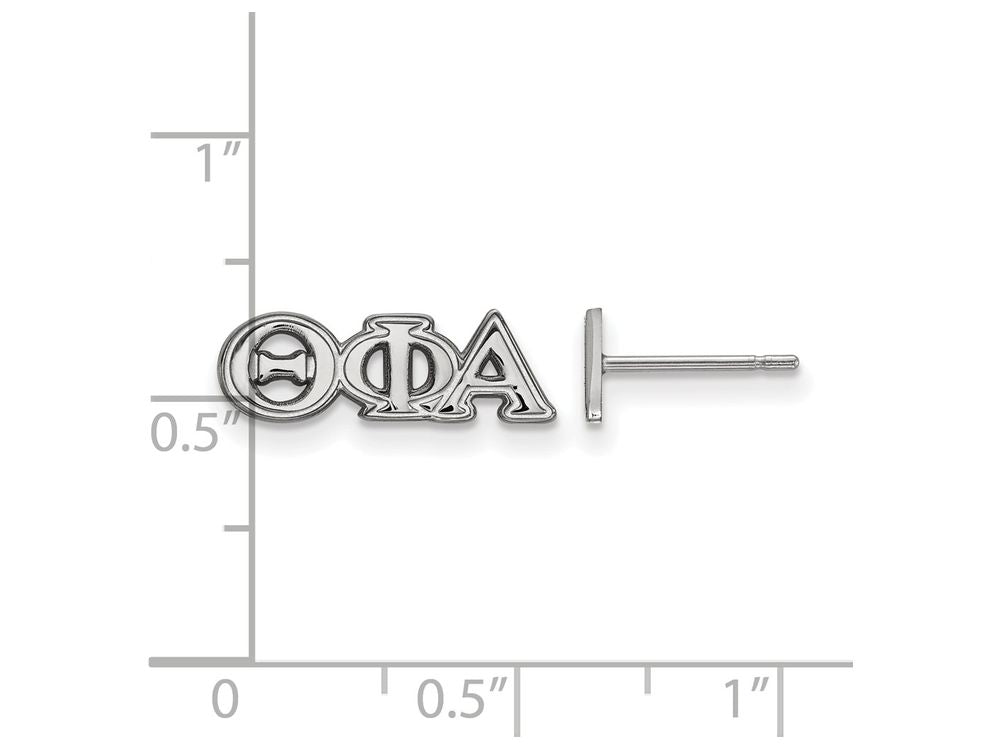 LogoArt Sterling Silver Theta Phi Alpha Extra Small Post Earrings