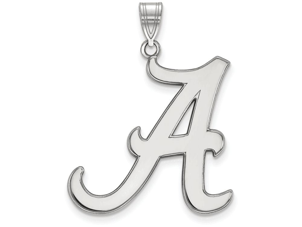 LogoArt Sterling Silver University Of Alabama XL Pendant Necklace