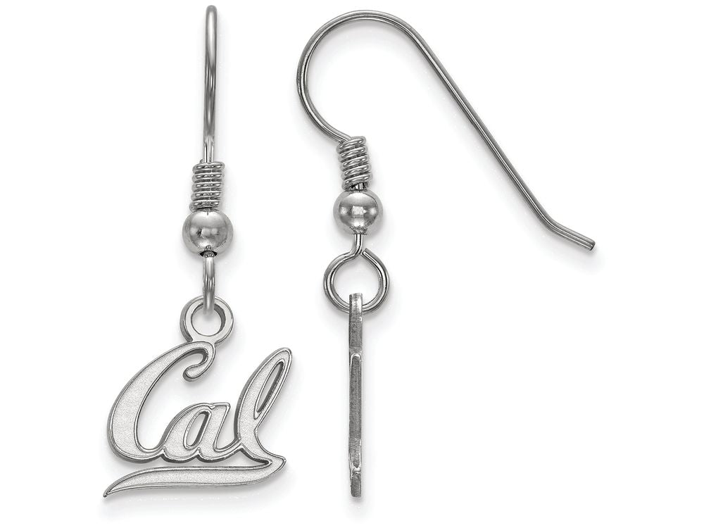 LogoArt Sterling Silver University Of California Berkeley Xs Dangle Earrings Wire