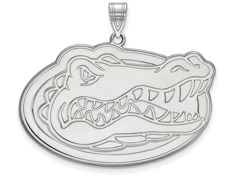 LogoArt Sterling Silver University Of Florida XL Pendant Necklace