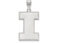 LogoArt Sterling Silver University Of Illinois XL Pendant Necklace