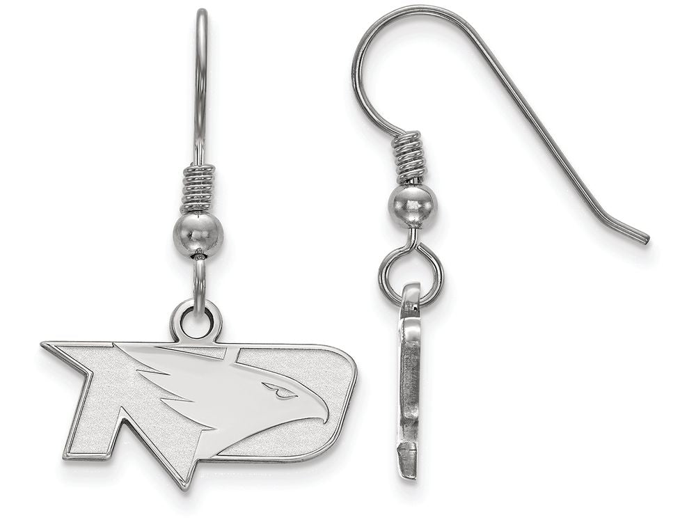 LogoArt Sterling Silver University Of North Dakota Xs Dangle Earrings Wire
