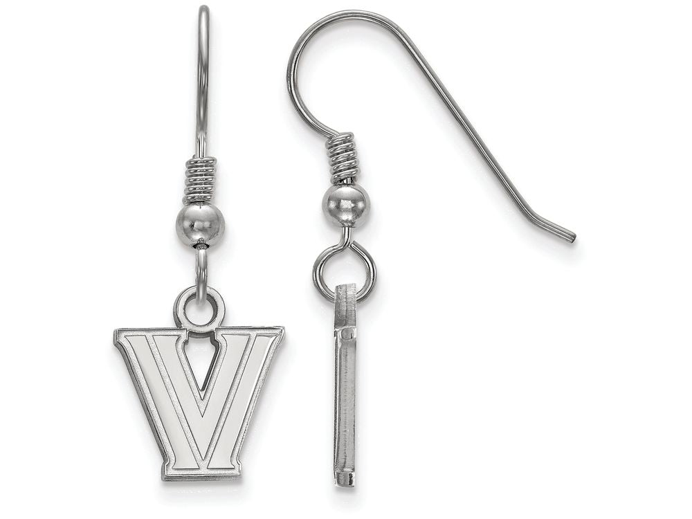 LogoArt Sterling Silver Villanova University Xs Dangle Earrings Wire