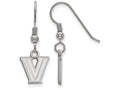 LogoArt Sterling Silver Villanova University Xs Dangle Earrings Wire