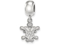 LogoArt Sterling Silver William And Mary Bead Charm Charm Small Dangle Bead Charm