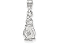 LogoArt Sterling Silver Youngstown State University Small Pendant Necklace