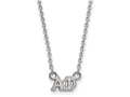 LogoArt Sterling Silver Alpha Phi Extra Small Pendant Necklace With 18 Inch