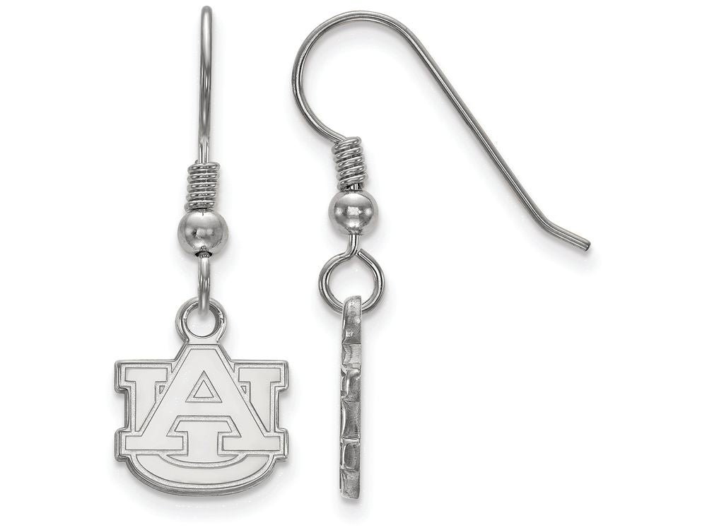 LogoArt Sterling Silver Auburn University Xs Dangle Earrings Wire