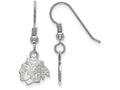 LogoArt Sterling Silver Chicago Blackhawks Xs Dangle Earrings Wire
