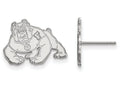 LogoArt Sterling Silver California State University Fresno Small Post Earrings