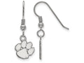LogoArt Sterling Silver Clemson University Xs Dangle Earrings Wire