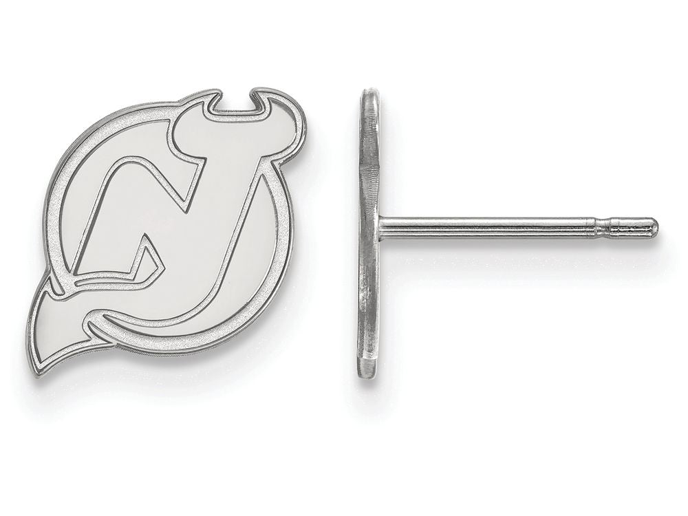 Logoart 925 Sterling Silver New Jersey Devils Extra Small Post Earrings