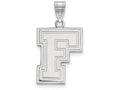 LogoArt Sterling Silver Fordham University Large Pendant Necklace
