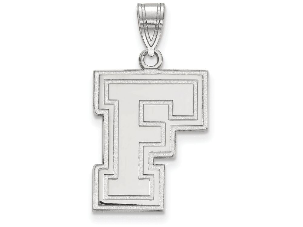 LogoArt Sterling Silver Fordham University Large Pendant Necklace