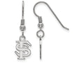 LogoArt Sterling Silver Florida State University Xs Dangle Earrings Wire