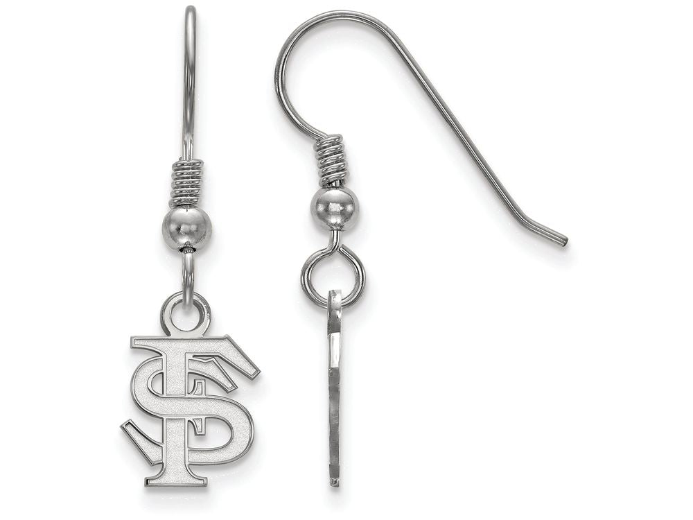 LogoArt Sterling Silver Florida State University Xs Dangle Earrings Wire