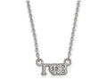 LogoArt Sterling Silver Gamma Phi Beta Extra Small Pendant Necklace With 18 Inch
