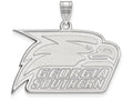 LogoArt Sterling Silver Georgia Southern University Large Pendant Necklace