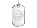 Logoart 925 Sterling Silver New York Islanders Small Dog Tag Pendant Necklace