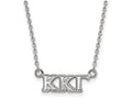 LogoArt Sterling Silver Kappa Kappa Gamma Extra Small Pendant Necklace With 18 Inch