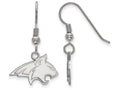 LogoArt Sterling Silver Montana State University Small Dangle Earrings Wire