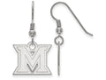LogoArt Sterling Silver Miami University Small Dangle Earrings Wire