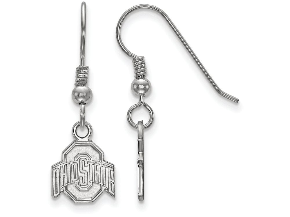 LogoArt Sterling Silver Ohio State University Xs Dangle Earrings Wire