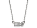 LogoArt Sterling Silver Pi Beta Phi Extra Small Pendant Necklace With 18 Inch