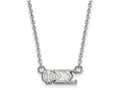 LogoArt Sterling Silver Phi Sigma Sigma Extra Small Pendant Necklace With 18 Inch