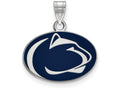 LogoArt Sterling Silver Penn State University Small Enamel Pendant Necklace