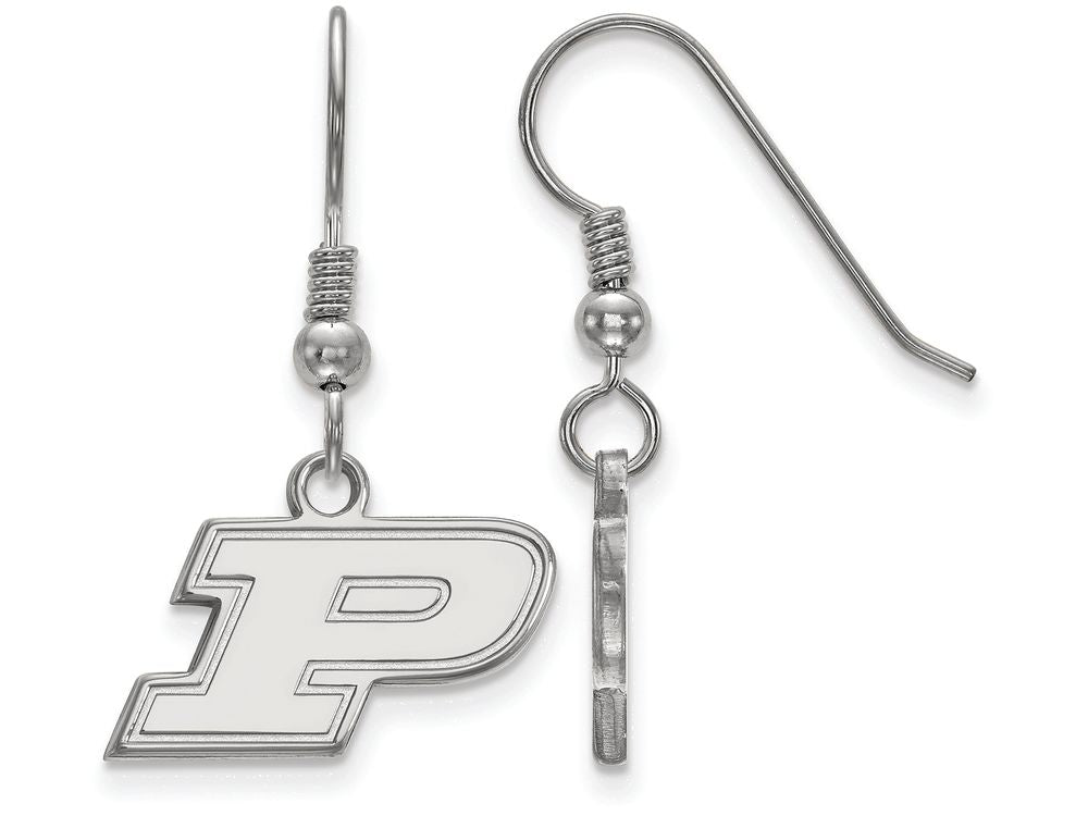 LogoArt Sterling Silver Purdue Xs Dangle Earrings Wire