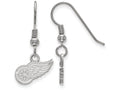 LogoArt Sterling Silver Detroit Red Wings Xs Dangle Earrings Wire