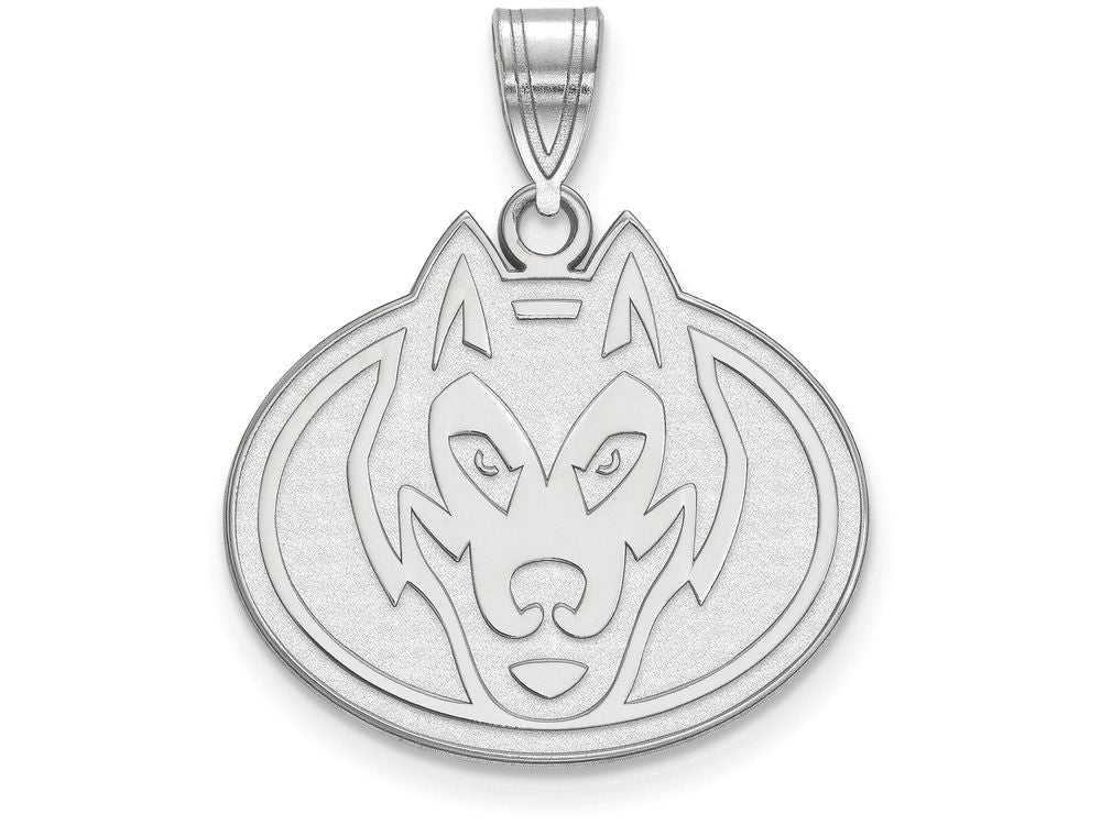 LogoArt Sterling Silver St. Cloud State Large Pendant Necklace