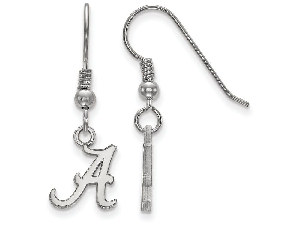 LogoArt Sterling Silver University Of Alabama Xs Dangle Earrings Wire