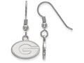 LogoArt Sterling Silver University Of Georgia Xs Dangle Earrings Wire