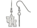 LogoArt Sterling Silver University Of Houston Small Dangle Earrings Wire