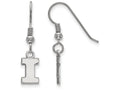 LogoArt Sterling Silver University Of Illinois Xs Dangle Earrings Wire