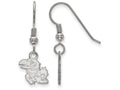 LogoArt Sterling Silver University Of Kansas Xs Dangle Earrings Wire