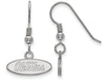 LogoArt Sterling Silver University Of Mississippi Xs Dangle Earrings Wire