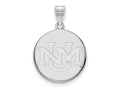 LogoArt Sterling Silver University Of New Mexico Large Pendant Necklace