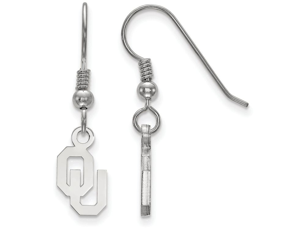 LogoArt Sterling Silver Oklahoma Xs Dangle Earrings Wire