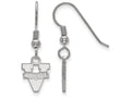 LogoArt Sterling Silver University Of Virginia Xs Dangle Earrings Wire