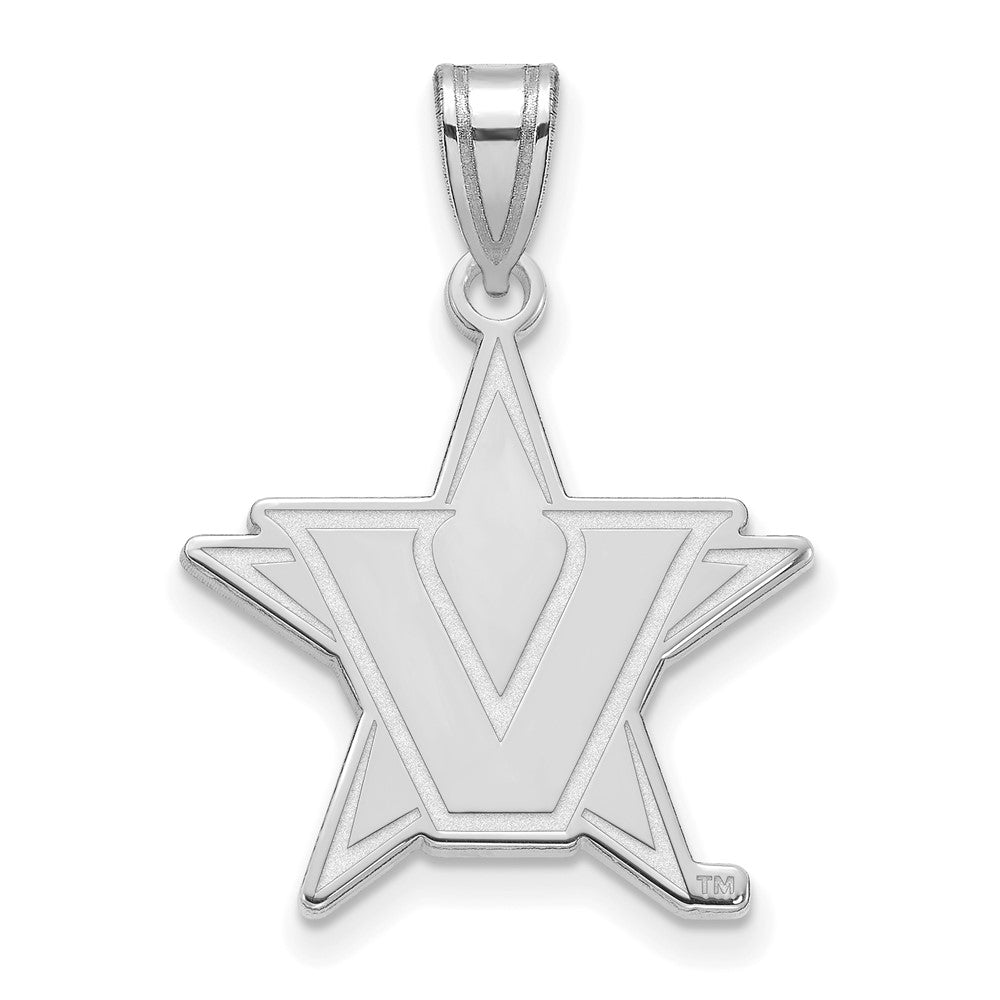 LogoArt Sterling Silver Vanderbilt University Large Pendant Necklace