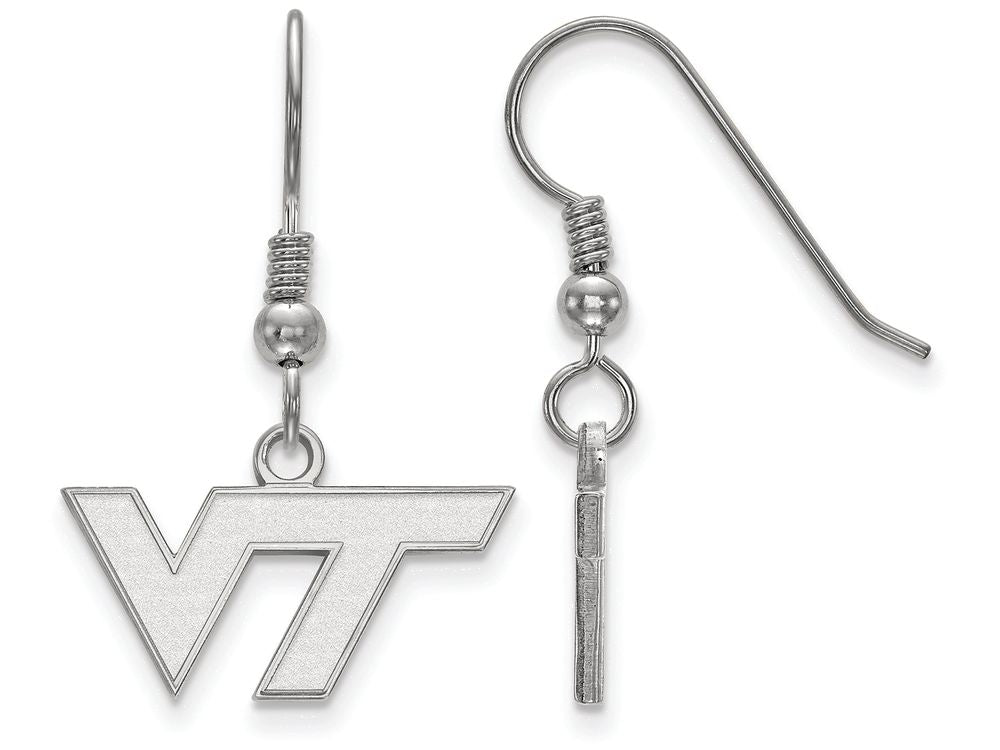 LogoArt Sterling Silver Virginia Tech Xs Dangle Earrings Wire