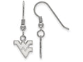 LogoArt Sterling Silver West Virginia University Xs Dangle Earrings Wire