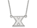 LogoArt Sterling Silver Xavier University Small Pendant Necklace